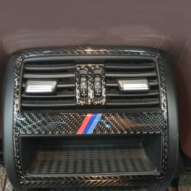Carbon Faser Aufkleber Auto Hinten Air Outlet Änderung Abdeckung Trim Streifen Für BMW 5 Series 528 525li F10 Auto Innen