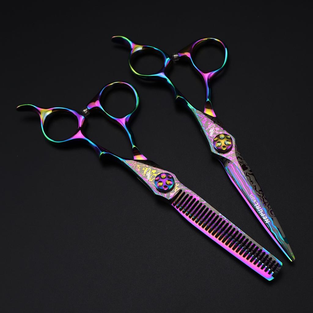 6.0 inch color, hair scissors, hair scissors, tooth scissors, bangs scissors, tooth scissors, thin