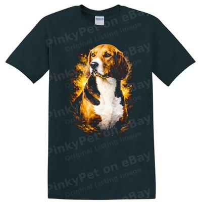 Brown Beagle Dog Portrait Art T Shirt Cool Animal Lover Tee Gift