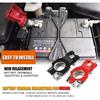 Battery Terminal Connectors(1 Pair), Positive & Negative Auto Battery Cable Terminal Top Post With Plastic Bottoms,Automotive Accessories Universal