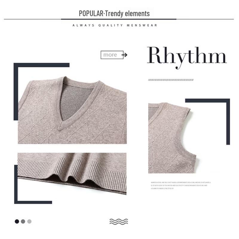 Pierre Cardin Мужской вязаный жилет с V-образным вырезом в стиле business casual