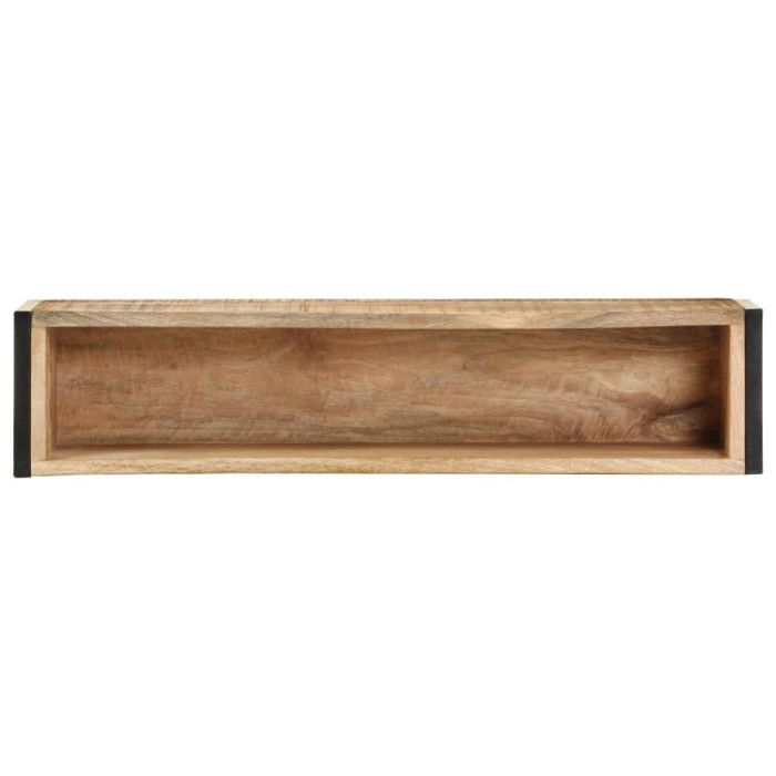 VidaXL Jardinière 90x20x68 cm Bois de manguier brut