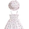 0-3 Years Old Girl Fashion Princess Dress Summer Children's Cute Heart-shaped Print Dress With Hat