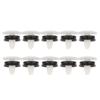 10pcs White Nylon Door Trim Panel Mounting Clips Fastener Kit Replacement For Peugeot 7703077476 Car Replacem Parts