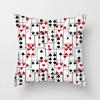 Luxury Home Decoration Pillowcase Props Hearts Square Black Heart Poker Pattern Office Sofa Car Cushion Cover