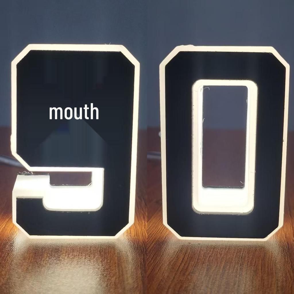 Cross-Border Exclusive LED House Number Lights, 12V Powered, Non-Solar, Illuminated.