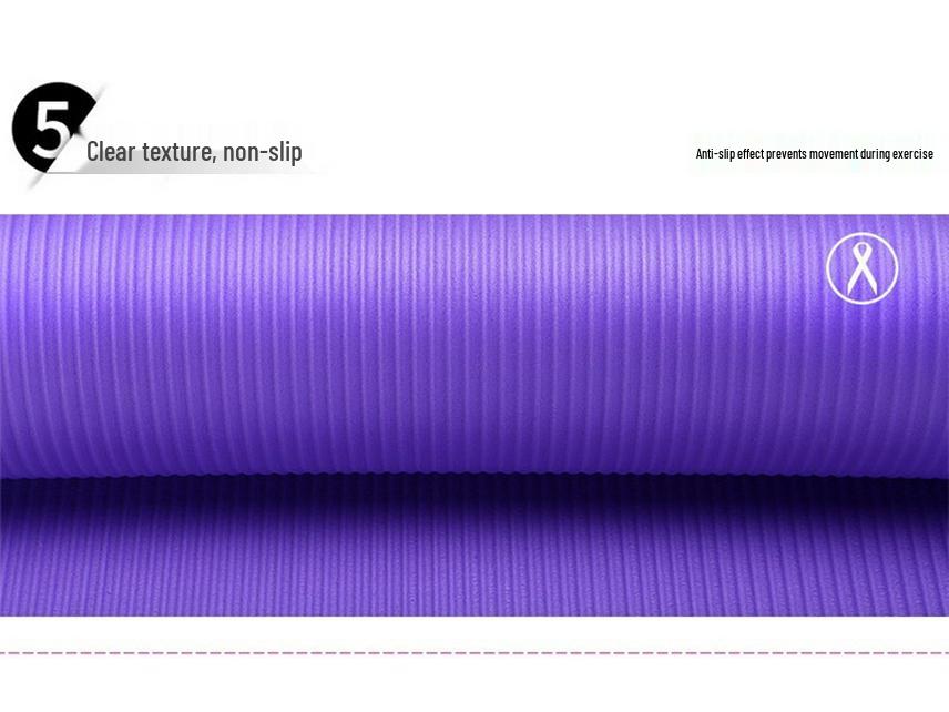 Thickened Non-Slip NBR Yoga Mat, 10mm Widened Exercise & Fitness Mat