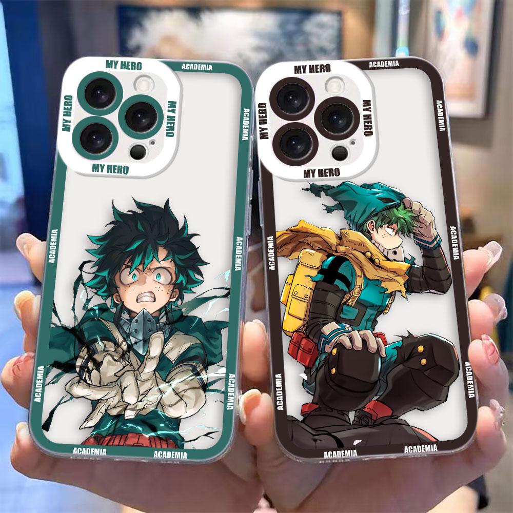 My Hero Academia Midoriya Izuku Cover Clear Phone Case For iPhone Apple 16E 16 15 14 12 13 11 Pro 8 7 SE Plus X XR XS Max Case