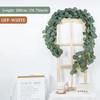 200cm Artificial Ivy Leave Wall Hanging Silk Eucalyptus Outdoor Garden Ultraviolet Proof Decoration Christmas Home Wedding DIY