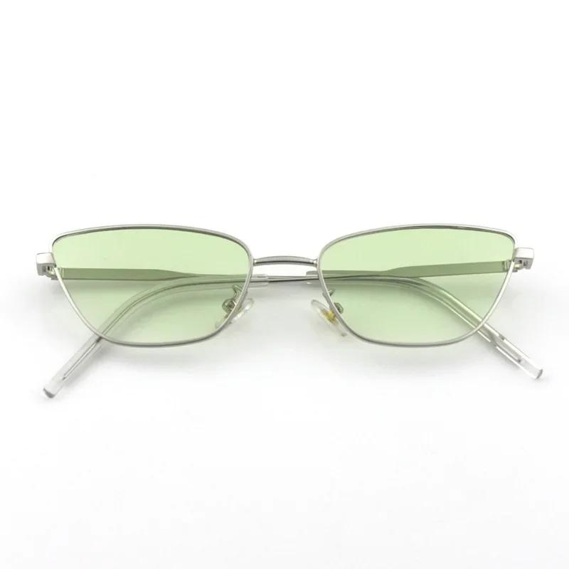 Fashionable Retro Square Metal Sunglasses Korean Style Unisex Trendy Eyewear Popular Internet Celebrity Small Box Frame
