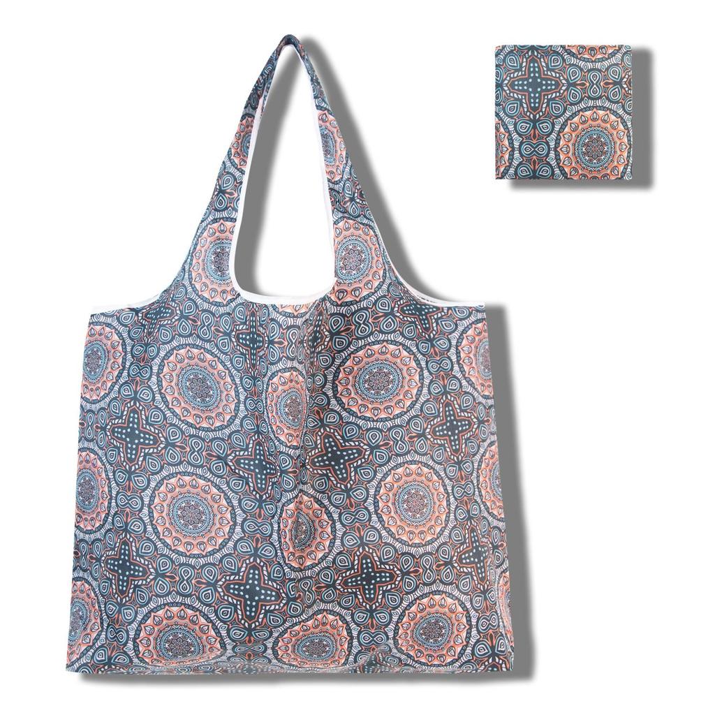 Eco-Friendly Large Capacity Foldable Tote Bag - Creative, Portable, Printed, and In Stock