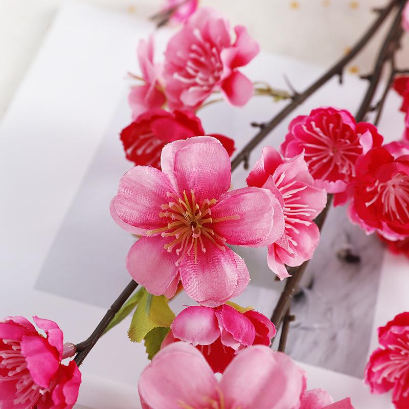 New cherry blossom big branch simulation plum blossom, indoor home floor decoration fake flower