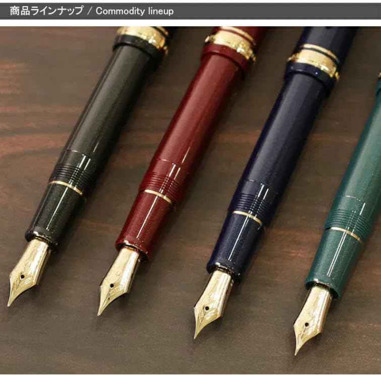 Sailor Profit 18 Gold Trim Fountain 18K Gold Nib with Shining Blue Extra Fine Made In Product Pen, Nib, Point, Japan, Number 11-2218-140