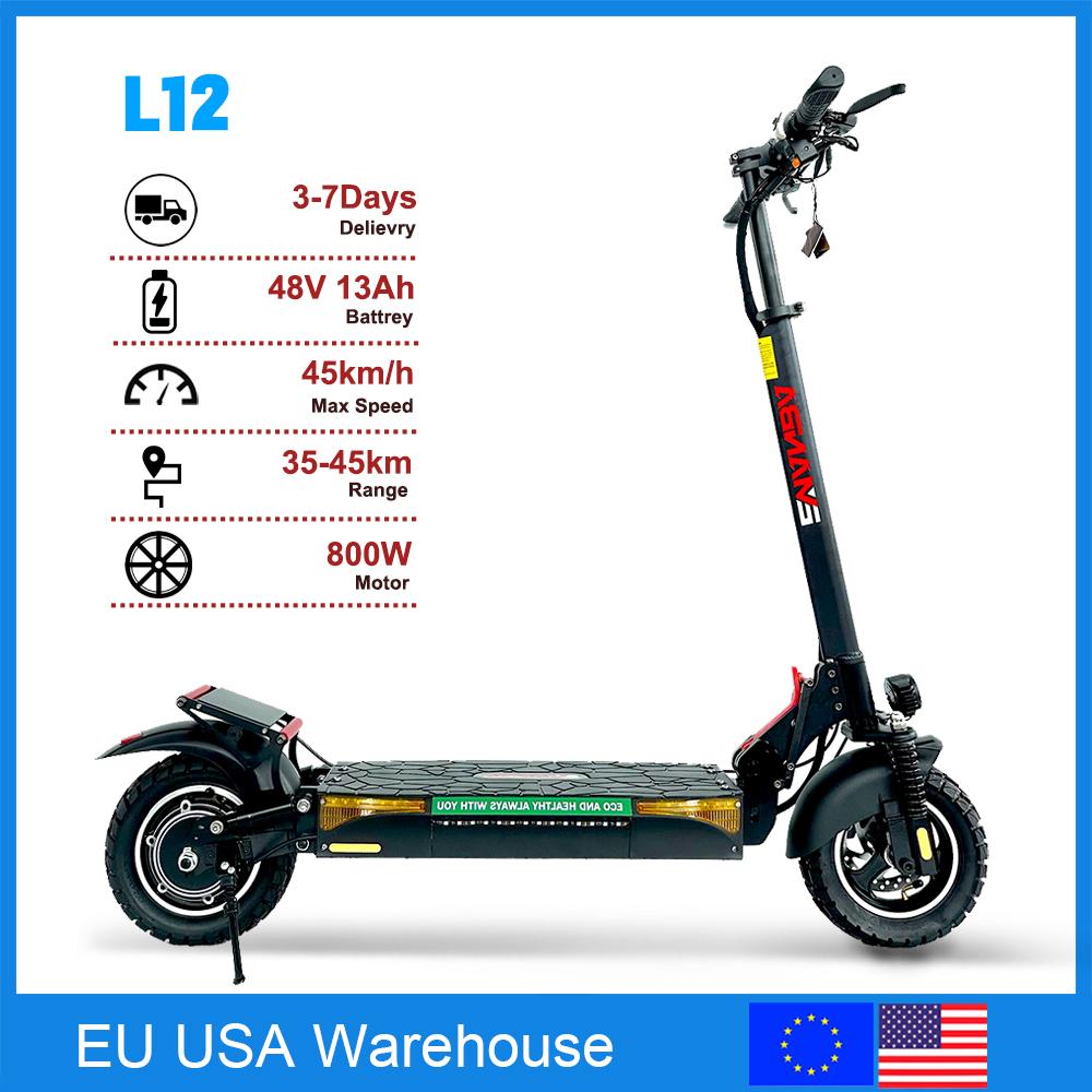 2026 NOWY Elektryczny Skuter Terenowy dla Dorosłych 1200W48V13Ah Bateria 55KM/H MAX 150kg Maksymalne Obciążenie E-Skuter Magazyn UE