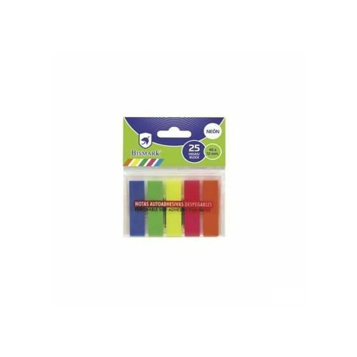 Notes adhésives - Bismark - 4,5 x 1,2 cm - 24 unités - Multicolore - Plastique - 92 x 21 mm