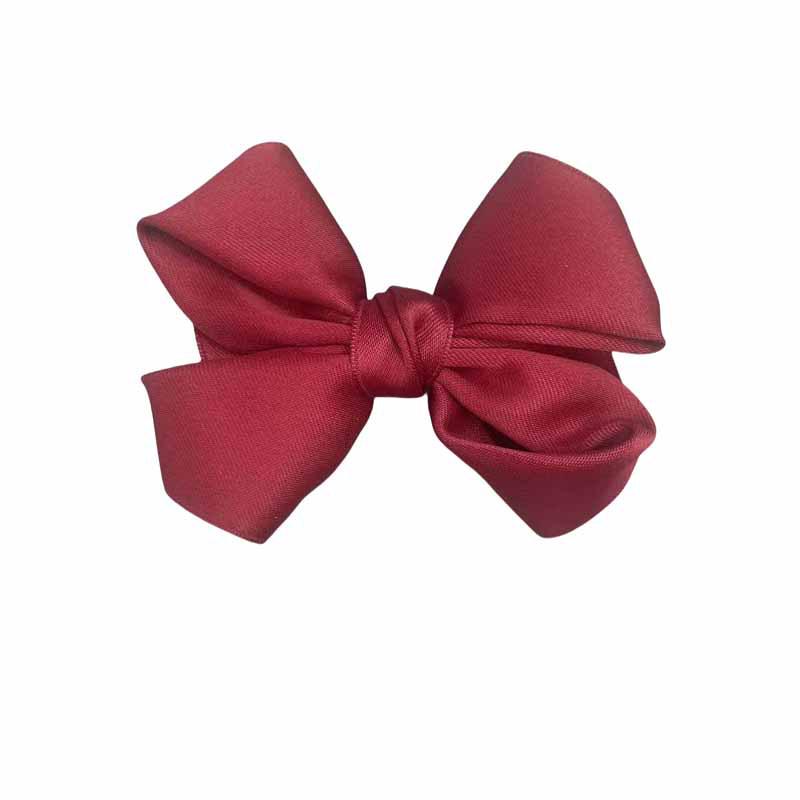 European Fabric Bow Hair Clip for Children - School Style Princess Headwear Accessory