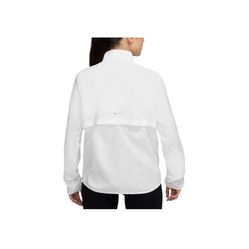 Nike FW24 Comfortable Versatile Zip Long Sleeve Jacket Women Jackets White HJ2229-100