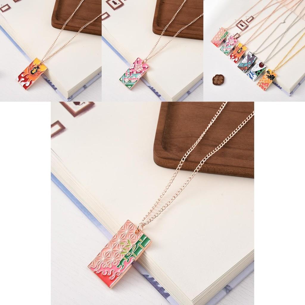 Demon Slayer Pendant Necklace With Zinc Alloy Chain For Men Women