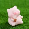 Pigs Figurines Mini Pigs Decors Waterproof Toy Playsets Miniature Doll Garden Figurines Cake Toppers Parties Favor