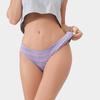 New Colour-Striped Breathable Ribbed Cotton Knickers for Women Comfortable Low-Rise Hot Girl Briefs