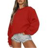 Women's Casual Fashion Round Neck Long Sleeve Sweatshirt