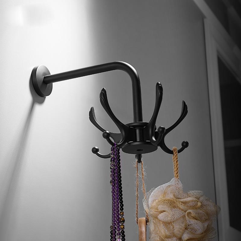 Kreativní otočný háček do koupelny Nástěnný WC Skříňka Ložnice Věšák na kabáty Předsíň Háček na klíče Dveřní háček Koupelnové doplňky