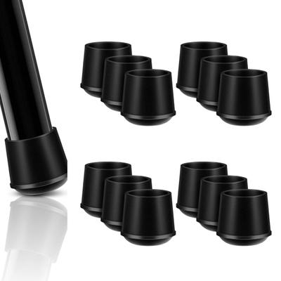 12 Stück Stuhlbeinkappen Hockerbeinschoner Verschleißfest Kratzfest Einfache Installation Bodenschoner Rutschfest