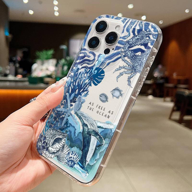 Zwei Blaue Meeresschildkröten Klare Handyhülle für Samsung Galaxy S26 Ultra S25 S24 S23 S21 Plus S22 FE A15 A35 A55 A14 A34 A54 Hülle