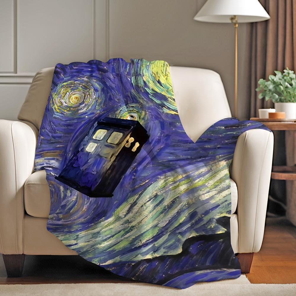 Fantasy movie D doctor w WhoS Blanket For Sofa Office Bed Plane Travel Sleep Read Relax Camping Soft And Warm