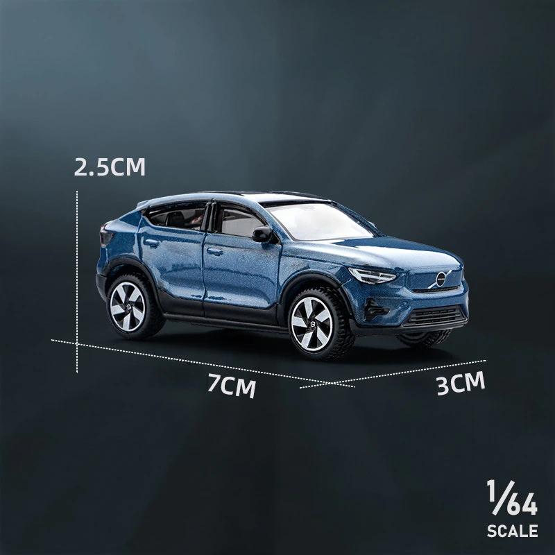 Simulation 1/64 Volvo XC60 XC40 Legierungsauto-Modell Diecast Metallspielzeugfahrzeug Sammlung Miniaturauto Heimdekoration Junge Auto Spielzeug