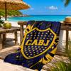 Juniors Football Club Design Printed Microfiber Beach Towel, Soft And Absorbent, Quick-Dry, Ideal for Summer Travel, Beach Essential, Swimming Pool
