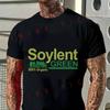 T-shirt con Stampa Soylent Green per Appassionati di Moto Cotone Uomo Manica Corta Girocollo