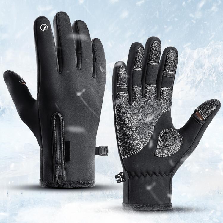 Winter Sports Gloves Conductive Fingertips Waterproof Windproof Construction Thermals Lining For Ski Cycling Activity