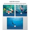 Flexible Silicones Snorkels Tube Floating Submergible Breathing Tube Hose for Underwater Exploration