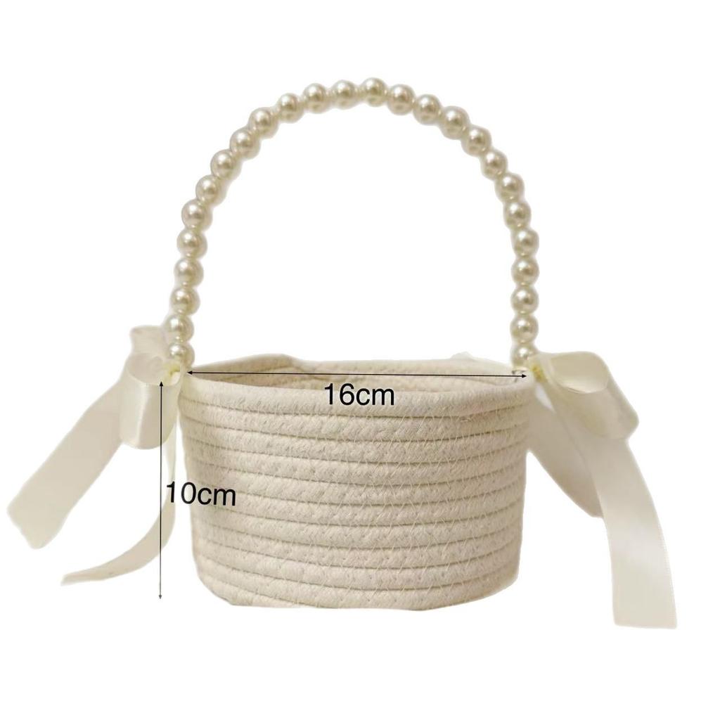 Sprinkle Flower Basket Cotton Rope Princess Wind Flower Basket