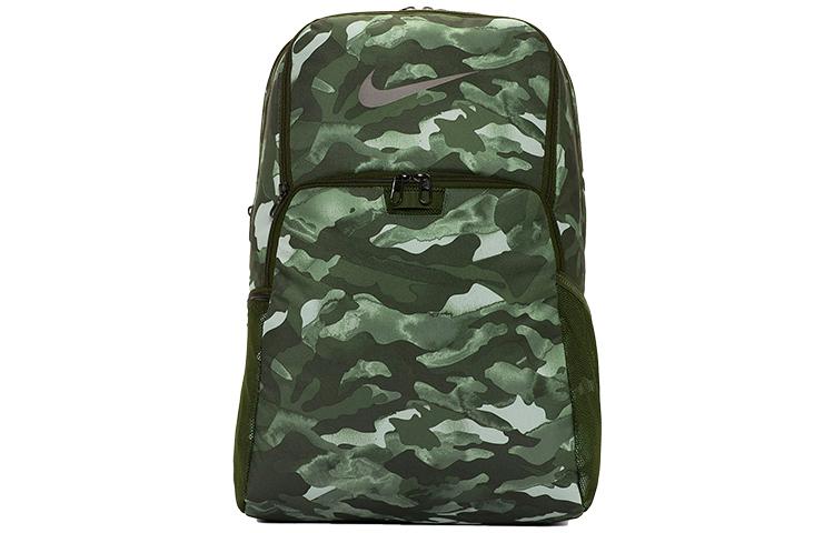 Рюкзак Nike Polyester Обычный Унисекс Зеленый Камуфляж BA6216-100
