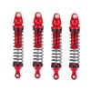 4pcs Aluminium Alloy Red RC Shock Absorber Accessory Fit for SCX10 D90 1 10 RC Crawler Car