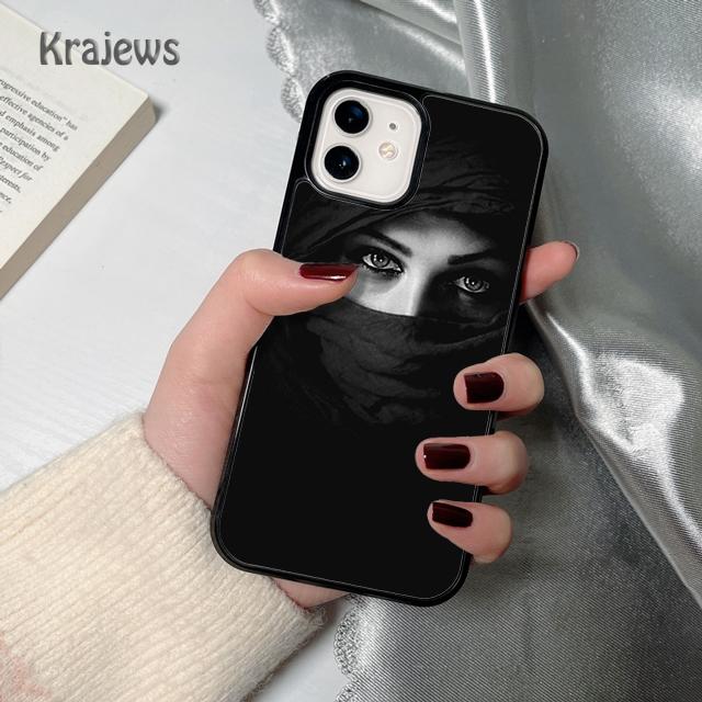 

Арабская женщина в никабе глаз Лицо мягкий Чехол для телефона Cover Для iPhone 17 Air 16 15 14 plus 12 13 pro max coque Fundas iPhone 11pro