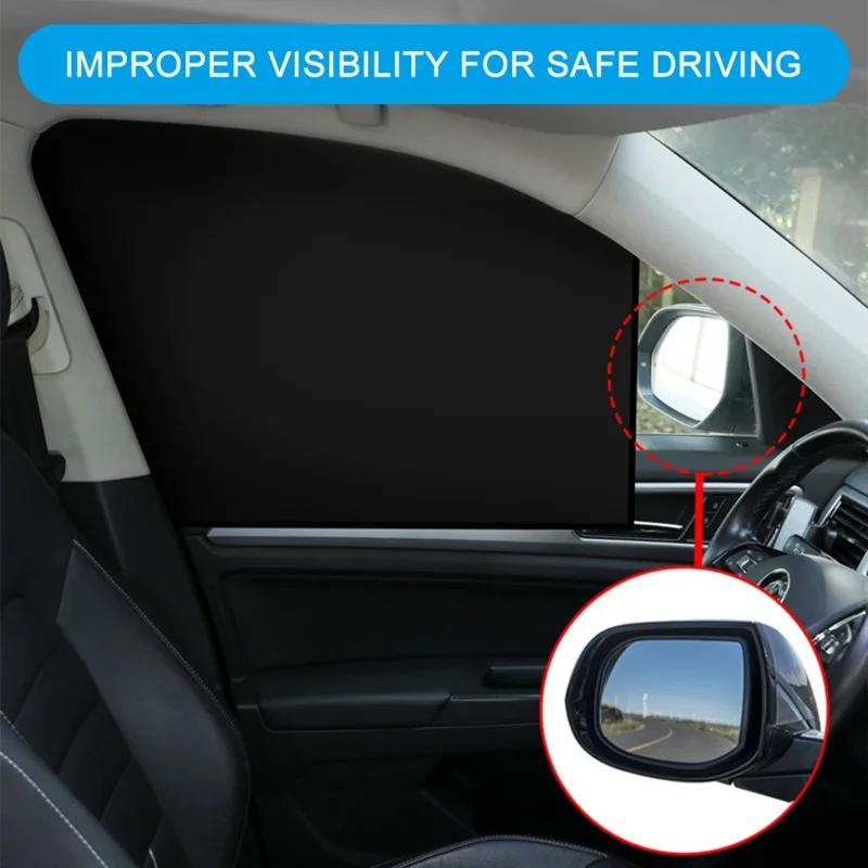 Magnetic Car Sunshade Anti-UV Curtain Car Side Window Foldable Mesh Summer Protection Privacy Sun Visor for Car Accessories