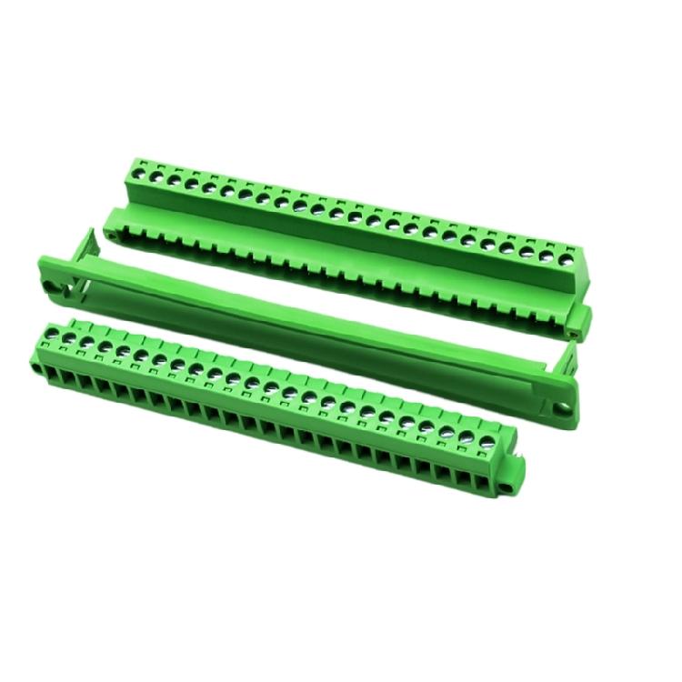 Solderless Push in Terminals with Flange Fixed Panel 5.08Mm Spacing Terminals Block Connector for Electrical Connection