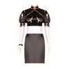 Fighter Street Chun Li Cosplay Brown Cheongsam Halloween Party Props Fans Gifts