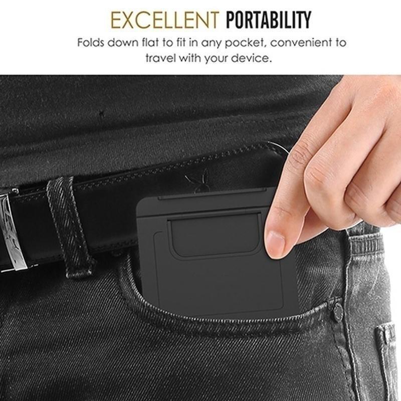 Mini Creative Portable Universal Folding Plastic Phone HolderPortable Tablet Holder Adjustable Flexible Folding Lazy Desktop Mobile Phone Stand Mount
