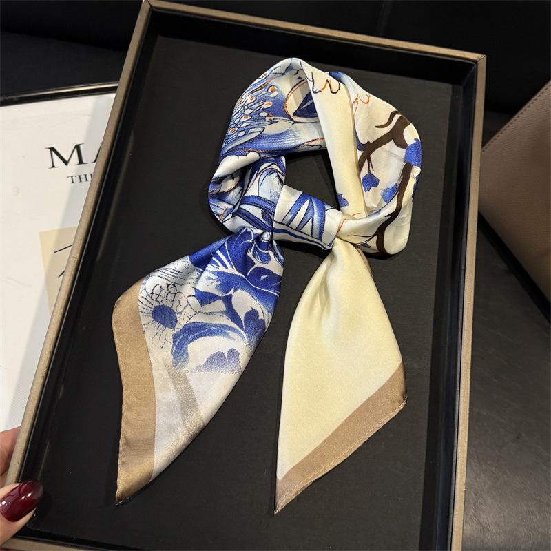 

Print Scarf Turban Hijab Headband Luxury Women s Square Headscarf Neckerchief Shawl Bandana Handkerchief Fashion Windproof Wraps 70x70cm