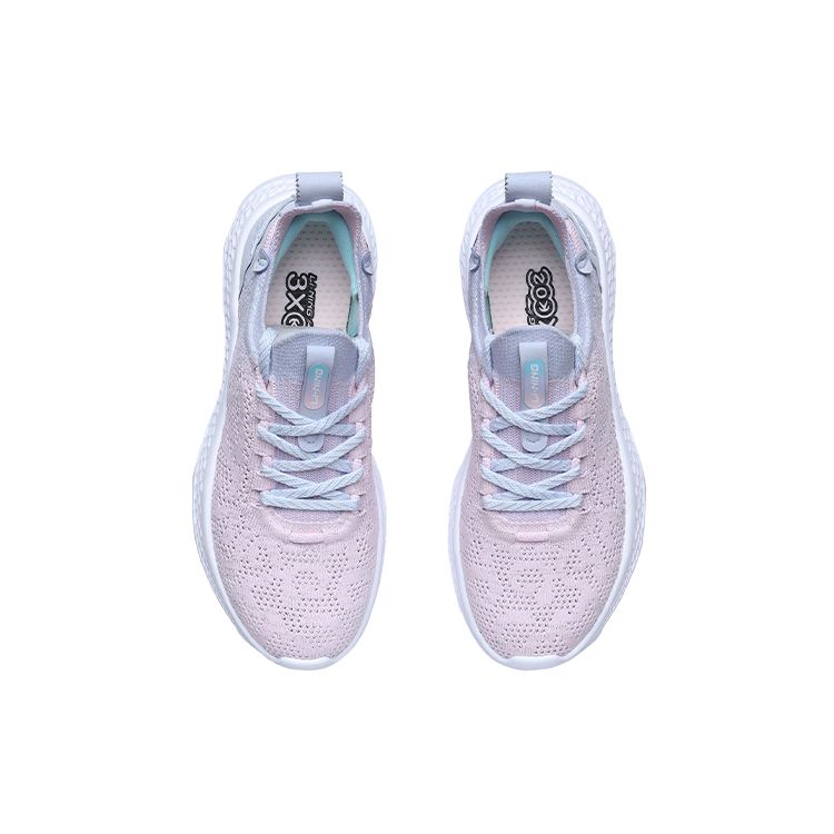 Li Ning EazGO Comfortable Series Lightweight Breathable Sports Shoes Women Sneakers Blue Pink ARER030-3