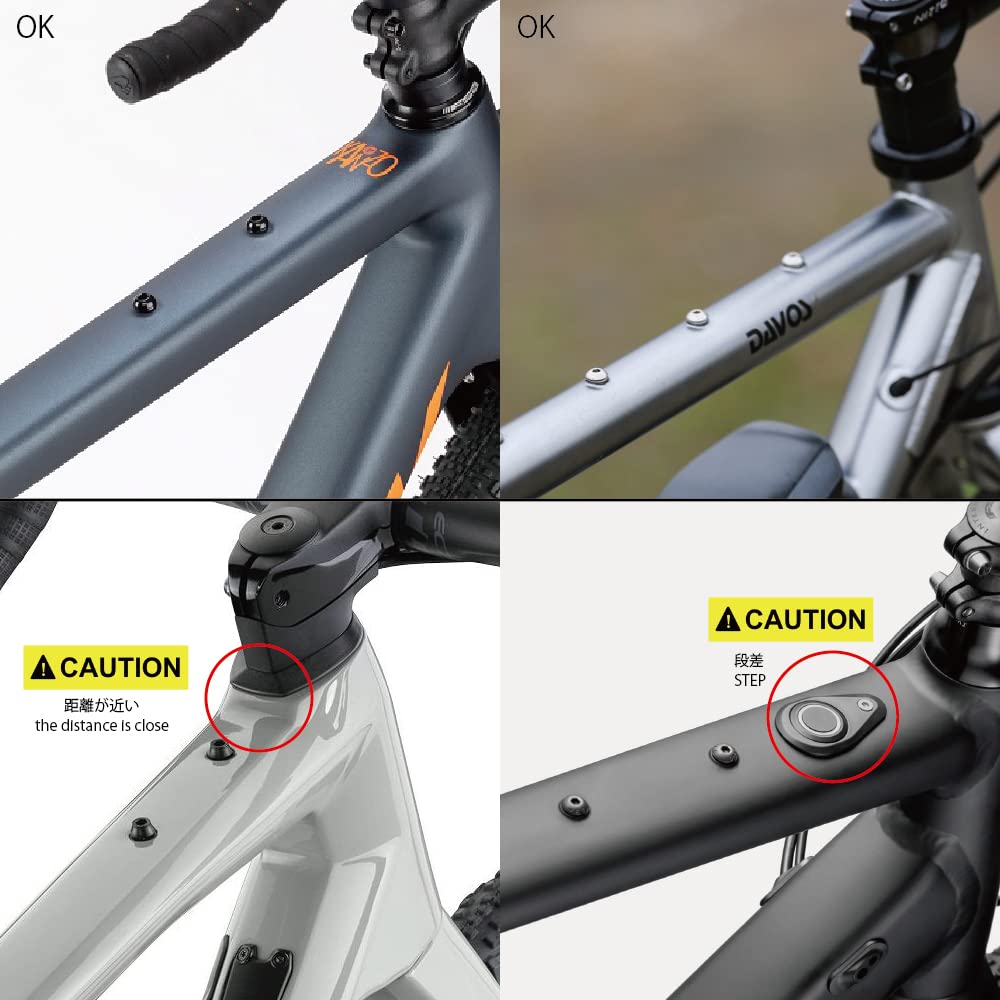 REC Mount Top Tube Mount for Lezyne GPS Cycle Computers [Toptube-LEZ] for Gravel Road Bikes, Adventure Bikes, and More