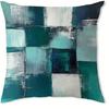 Home Decor Abstract Geometric Square Pattern Pillow Covers Pattern Cushion Cover Suitable for Sofa Bedroom Car Pillow Cover