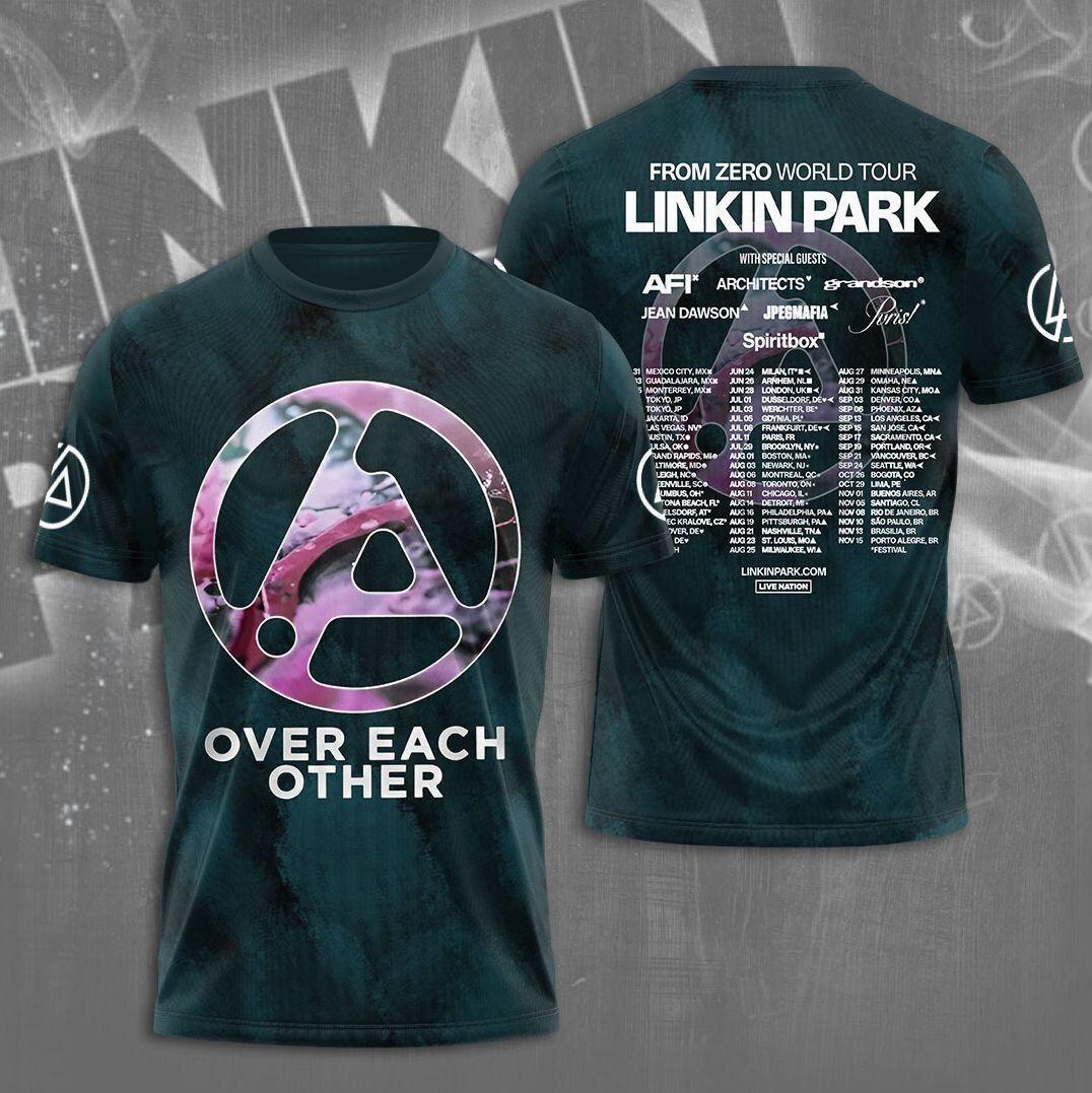 Linkin Park Футболка 3D с принтом From ZERO World Tour 2026 XXXXL
