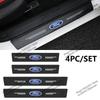 Car Sticker Ford 4Pcs Car Carbon Fiber Door Sill Strip Car Door Sill Protector For Ford Focus 2 3 4 Mondeo Fiesta ecosport Kuga