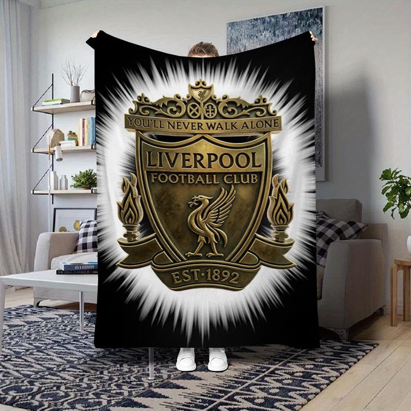 Liverpool Football Club Badge Blanket Sofa Blanket Camping Trip Outdoor Plush Blanket Bedroom Nap Blanket