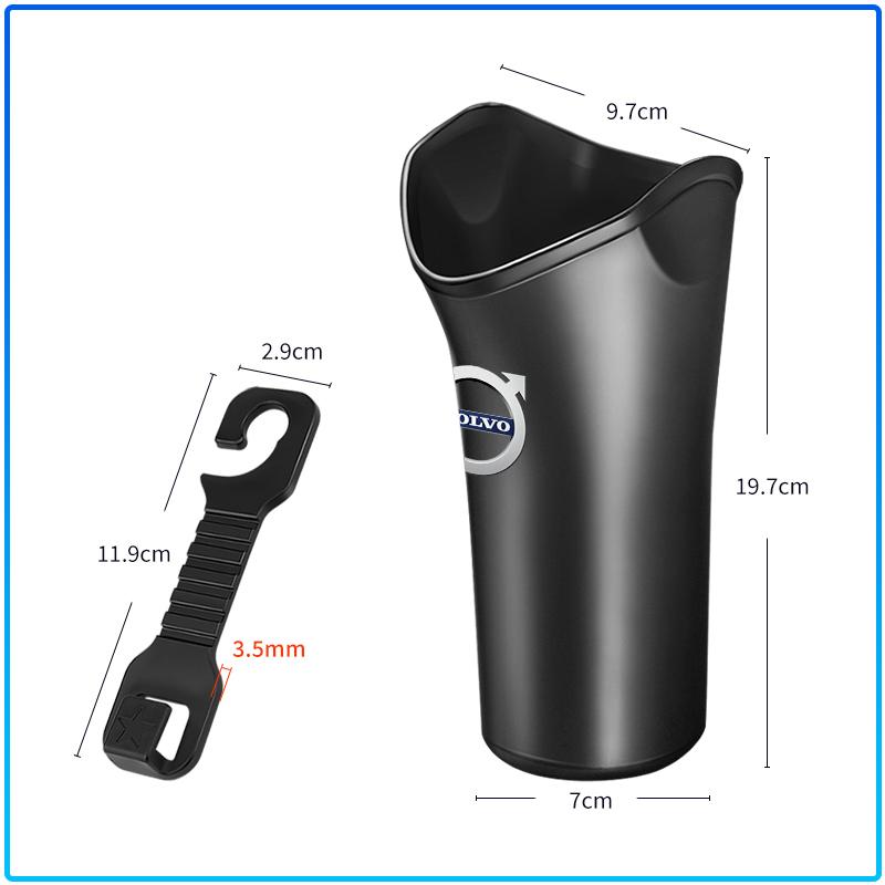 Multi-Function Auto Car Holder Bucket Storage Box Styling For Volvo 240 C70 S40 S50 S60 S70 S80 S90 V40 V50 V60 V90 XC40 XC60 XC90 Vnl Truck